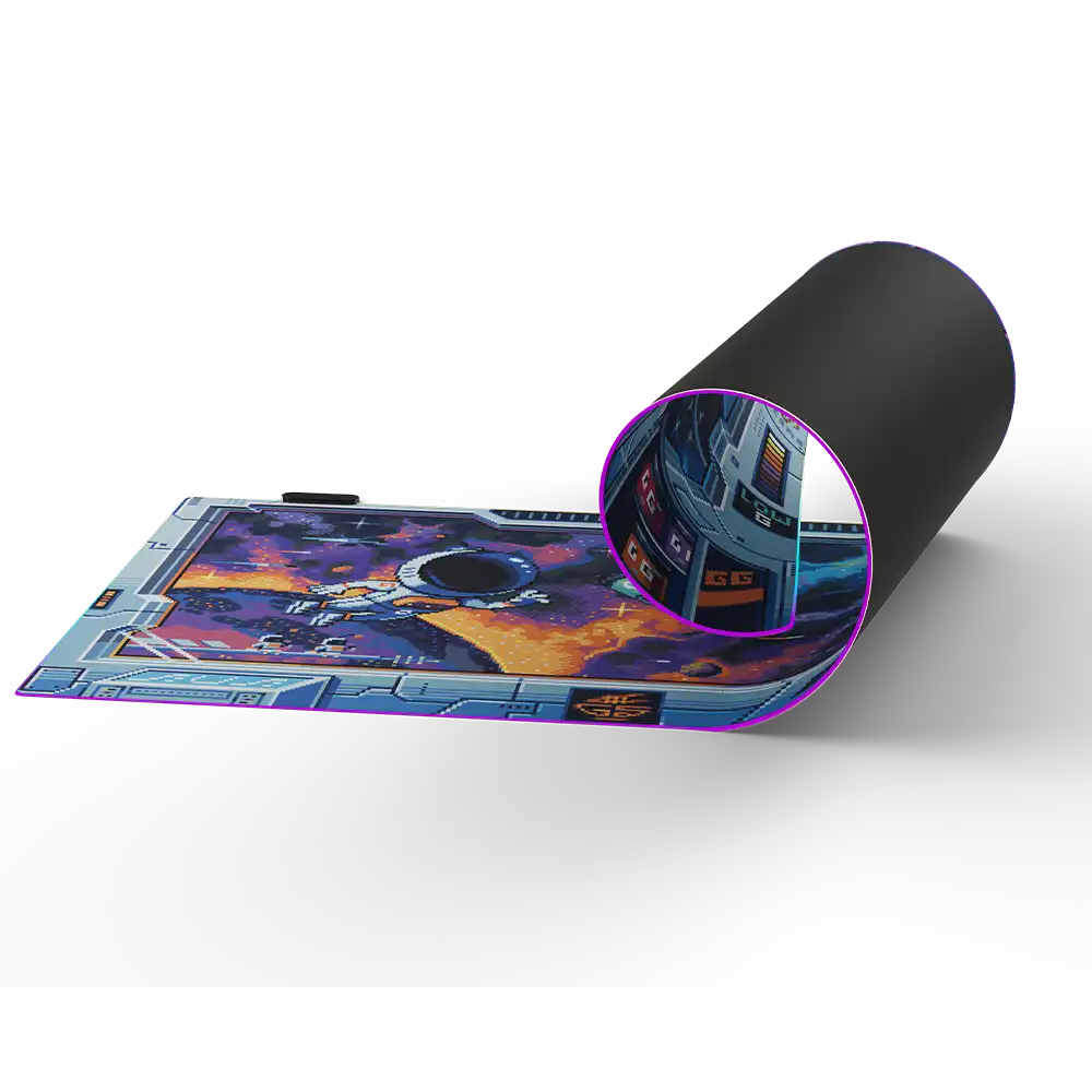 PIXEL CUPS : Astro Lounge RGB Mousepad