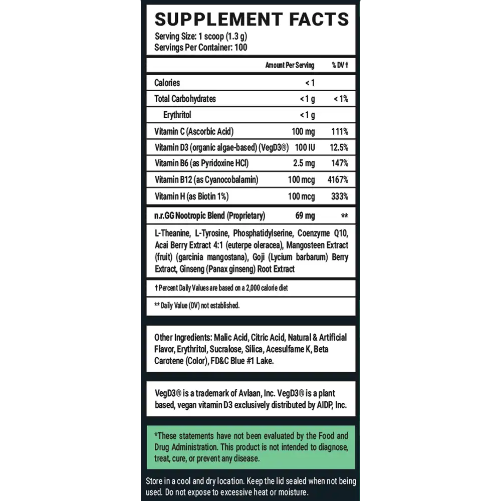 Sigma Brain Caffeine Free - 100 Servings