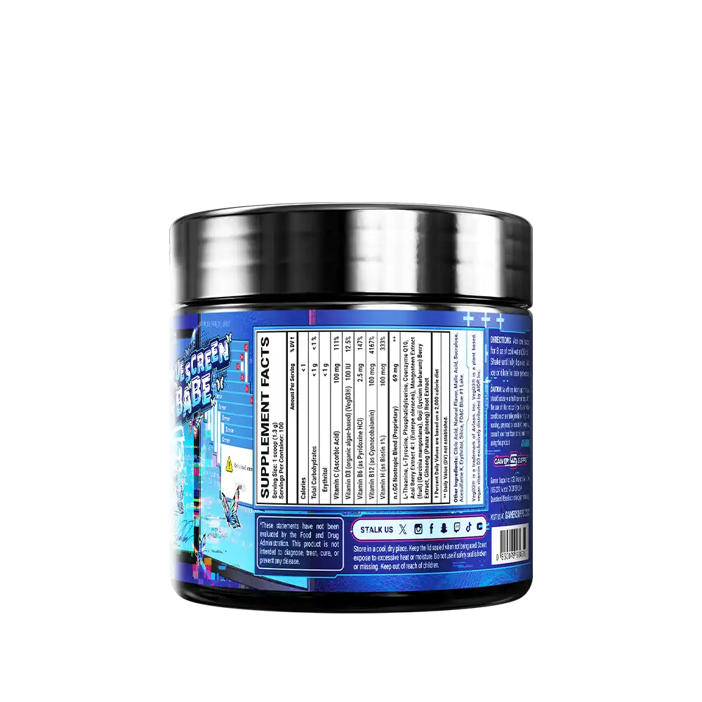 Blue Screen Babe by AmaLee Caffeine Free - 100 Servings