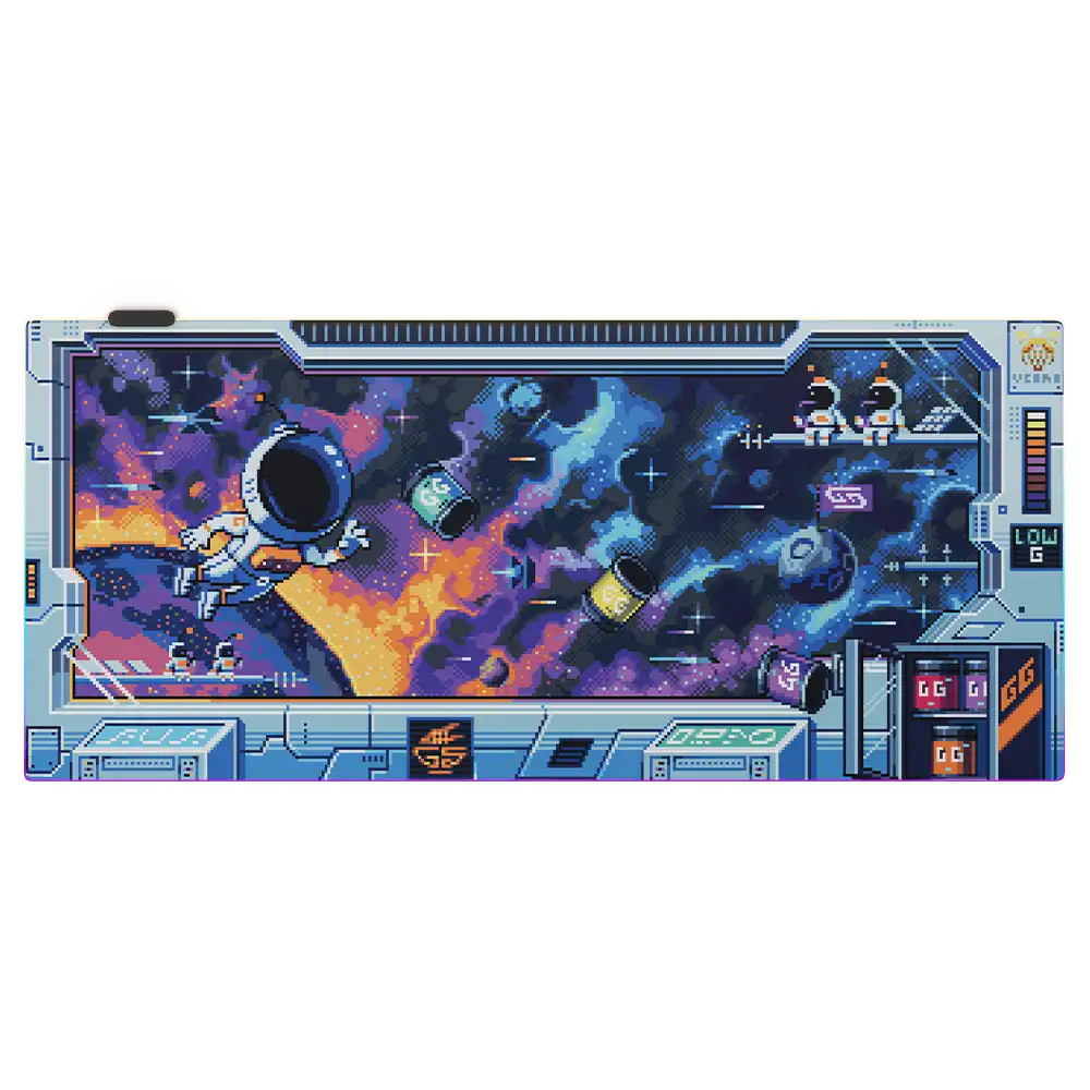 PIXEL CUPS : Astro Lounge RGB Mousepad