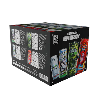 GG® Sugar Free Premium Energy - Variety Pack (12 Cans)
