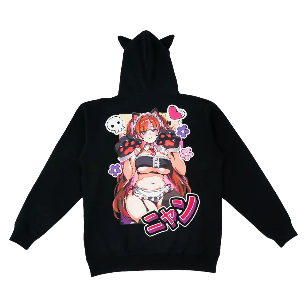 Nyan Service: Cat Ear Zip Hoodie