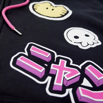 Nyan Service: Cat Ear Zip Hoodie