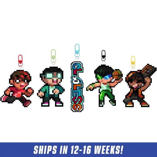PIXEL CUPS x Clooless: Acrylic Keychain Set