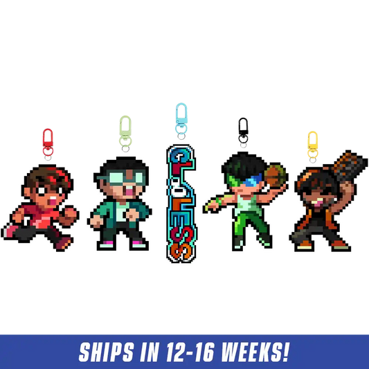 PIXEL CUPS x Clooless: Acrylic Keychain Set