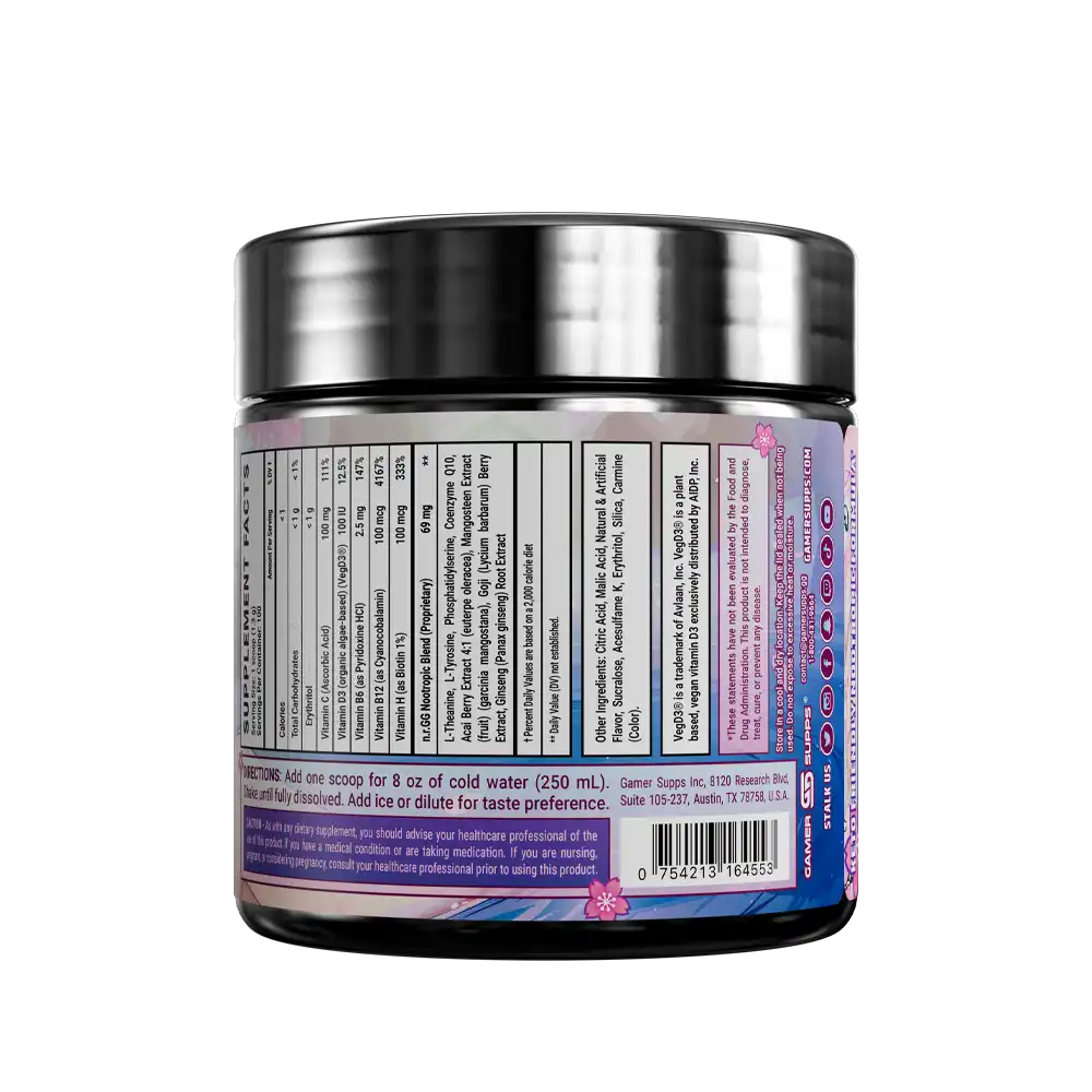 Sakura Splash GG by Silvervale Caffeine Free (Legacy Tub) - 100 Servings